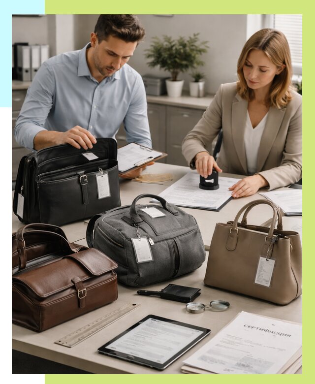 Сертификация сумок в Павловском Посаде от 7622 руб. | Алешин-Пвл