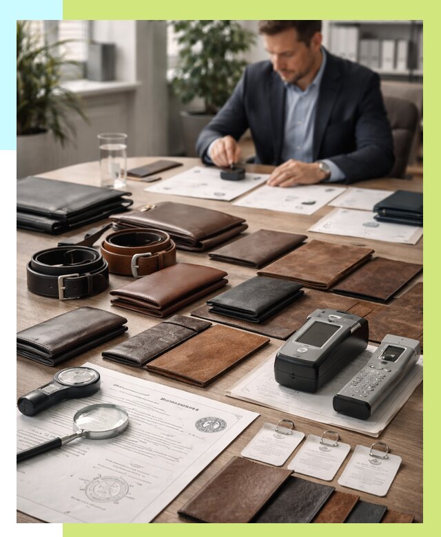 Сертификация кожаных изделий в Павловском Посаде от 12194 р. | Алешин-Пвл