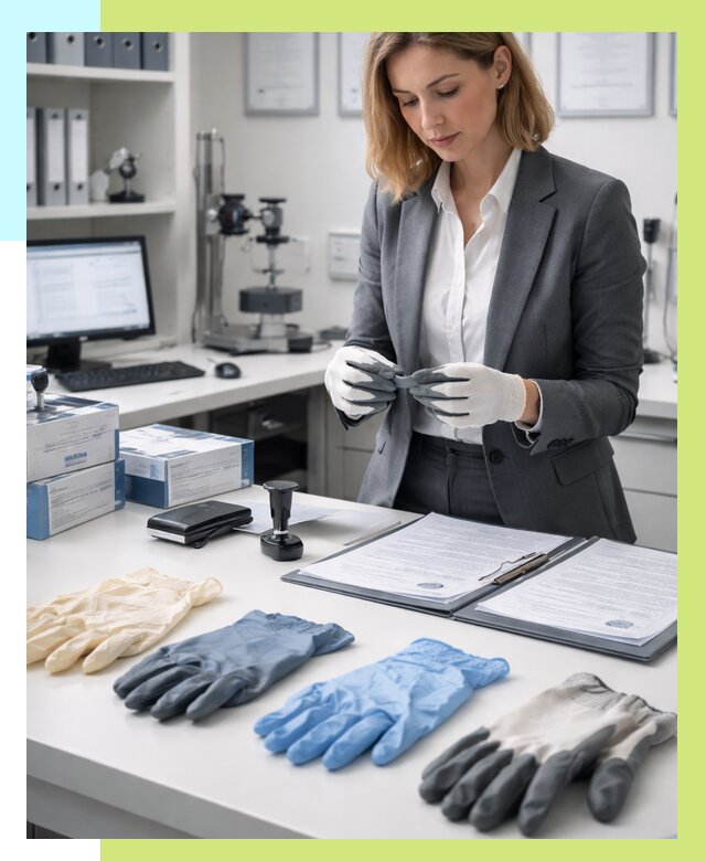 Сертификация перчаток в Павловском Посаде от 8638 р. | Алешин-Пвл