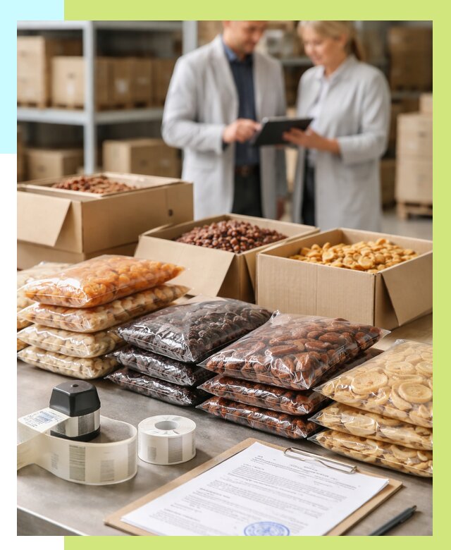 Сертификация сухофруктов в Павловском Посаде от 12194 р. | Алешин-Пвл под ключ