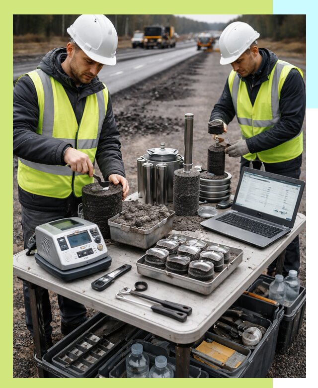 Сертификация асфальта: испытания и подтверждение в Павловском Посаде