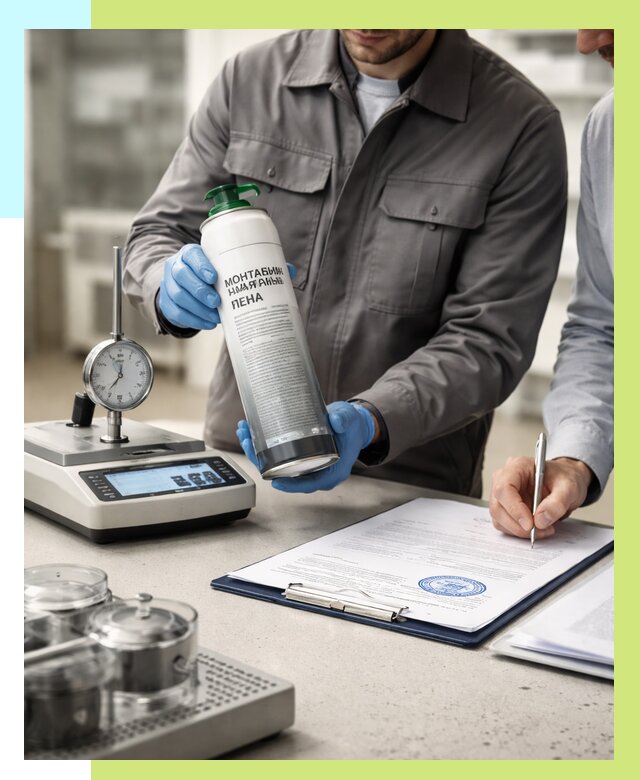 Сертификация монтажной пены в Павловском Посаде от 15243 р. | Алешин-Пвл