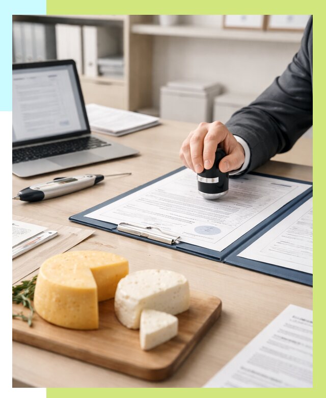 Сертификация сыров в Павловском Посаде от 15243 р | Сертификат на сыр Алешин-Пвл