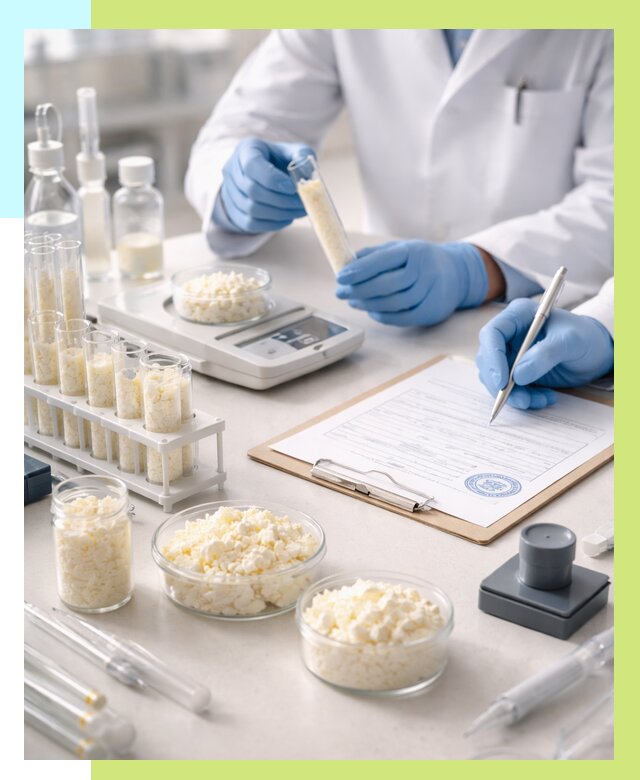 Сертификация творога в Павловском Посаде от 12194 р. под ключ | Алешин-Пвл