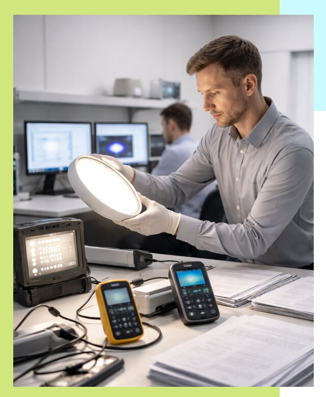 Сертификация светильников в Павловском Посаде: испытания и оформление