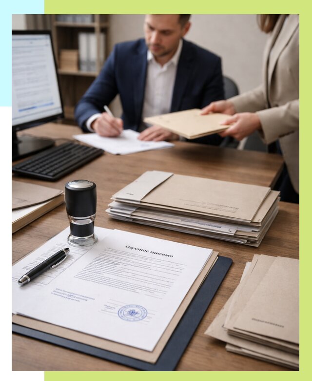 Отказное письмо для таможни в Павловском Посаде от 3049 р, Алешин-Пвл