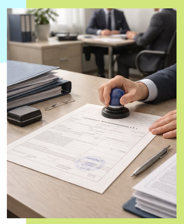 Сертификат происхождения СТ 1 в Павловском Посаде от 4573 р. | Алешин-Пвл