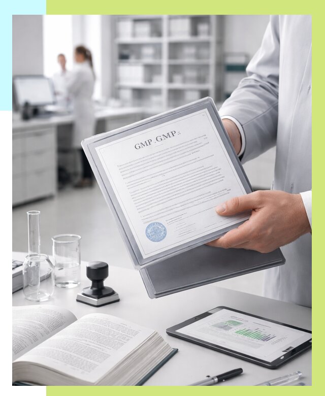 Сертификат GMP в Павловском Посаде под ключ от 86377 р. | Алешин-Пвл