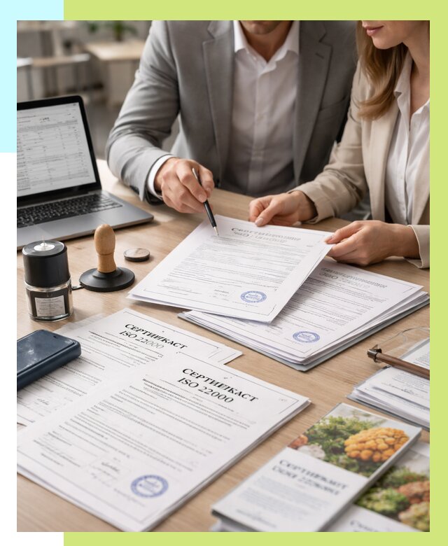 Сертификат ISO 22000 в Павловском Посаде от 40648 р. под ключ | Алешин-Пвл